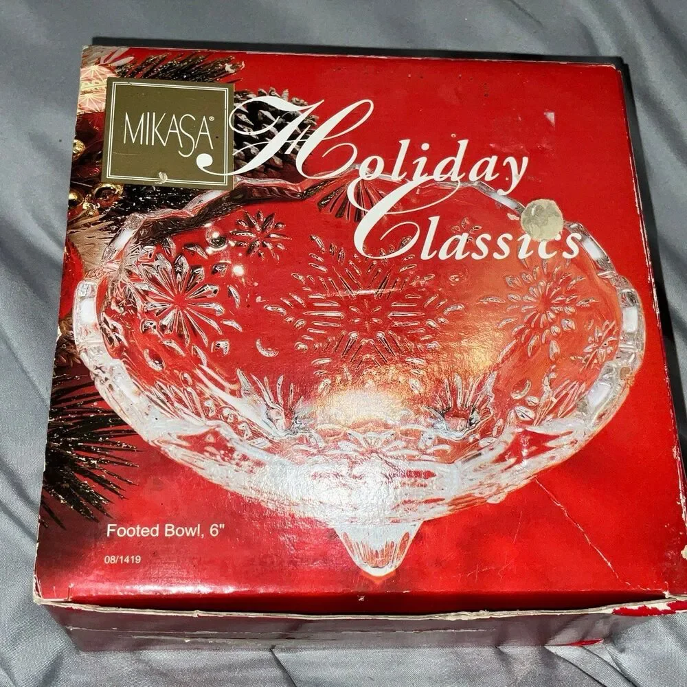 Mikasa Crystal Footed Bowl 6